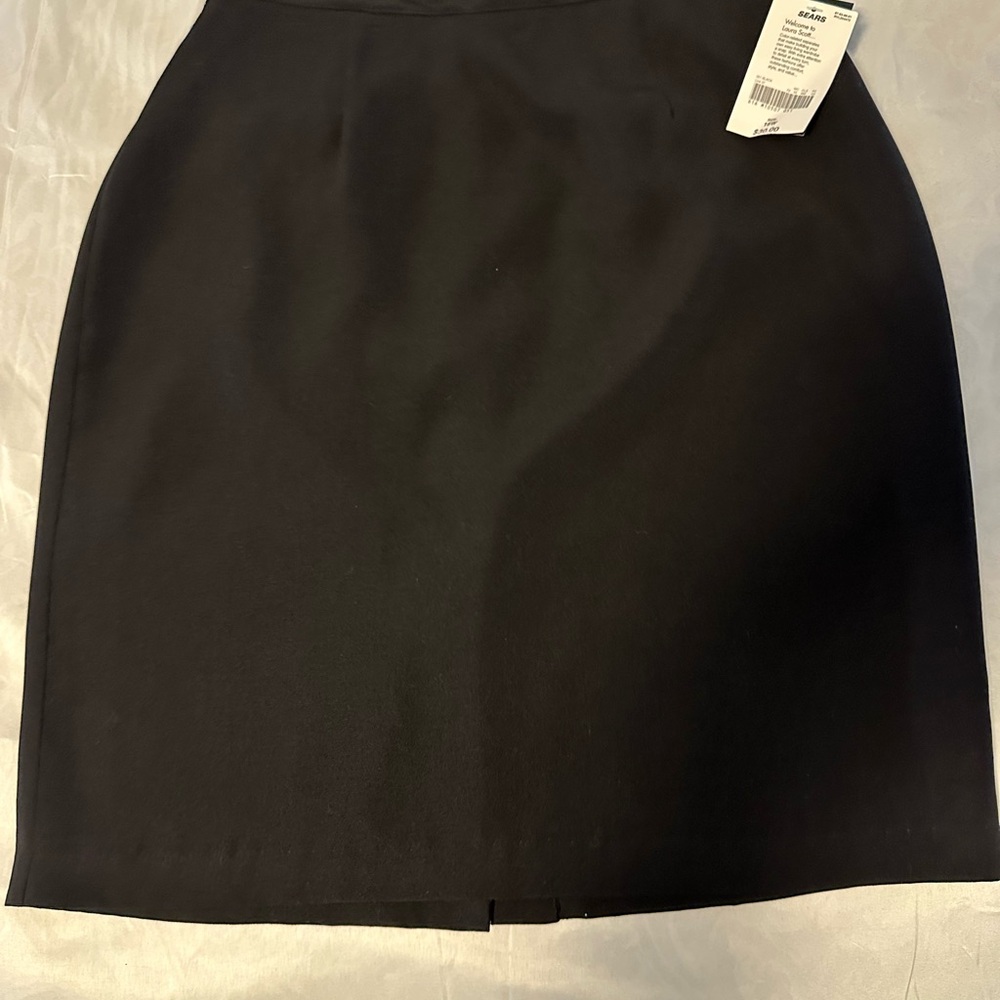 Laura Scott Elegant Black Pencil Skirt